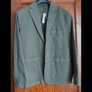 J. Crew garment dyed cotton linen chino suit jacket NWT
